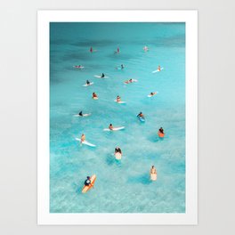 Waiting For Waves Art Print