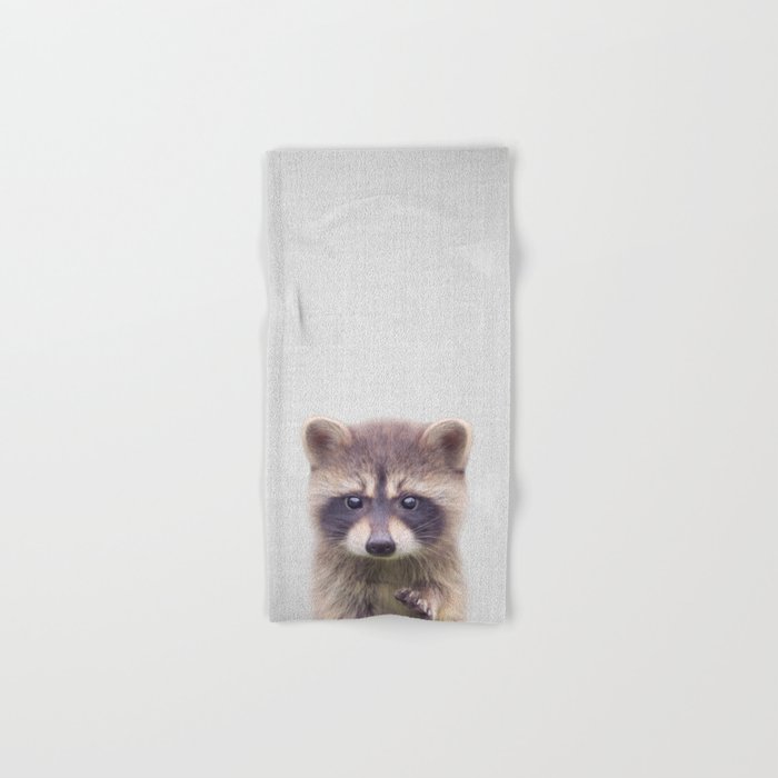 Raccoon - Colorful Hand & Bath Towel