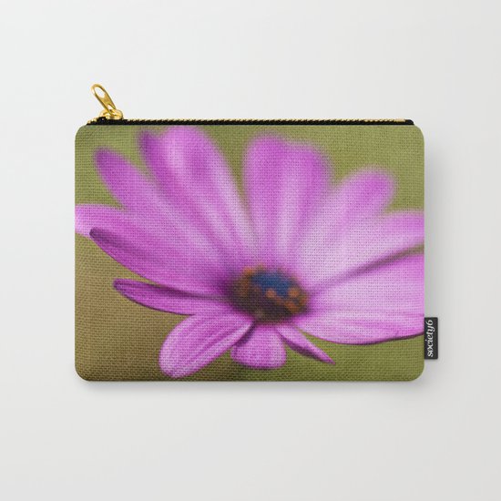 Purple Textured Flower II Carry-All Pouch