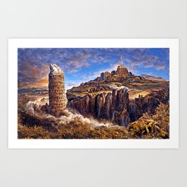 The Valley of Towers Art Print