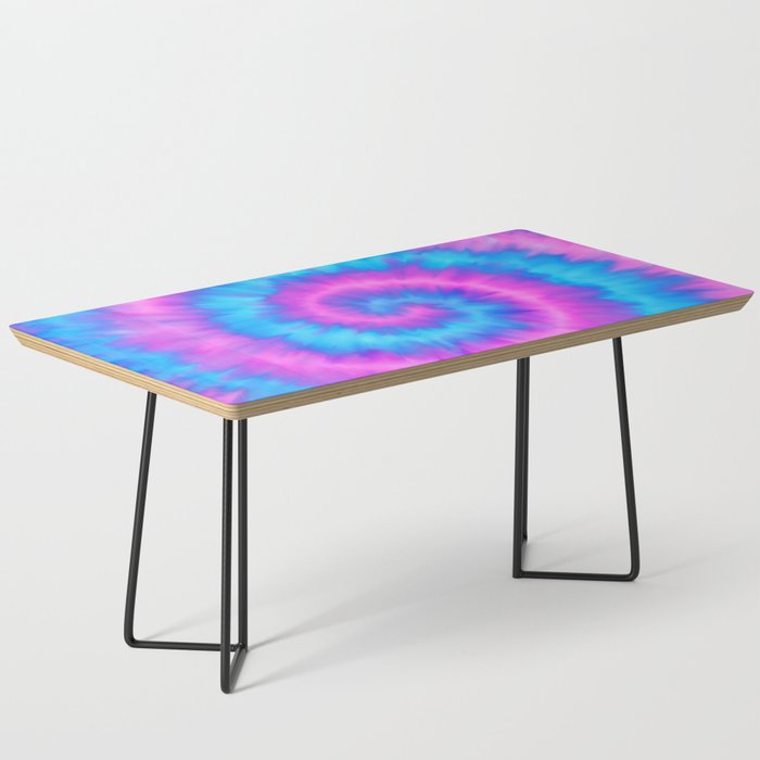 Dreamy Spiral Tie-dye Coffee Table