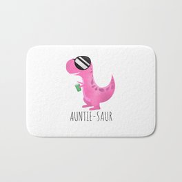 Auntie-Saur Bath Mat | Funnydino, Dinos, Zia, Funnydinosaur, Dinosaur, Cutedinosaur, Funnyaunt, Pinkdino, Funnydinos, Dinosaurs 