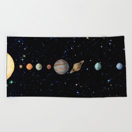 Planetary Solar System Beach Towel