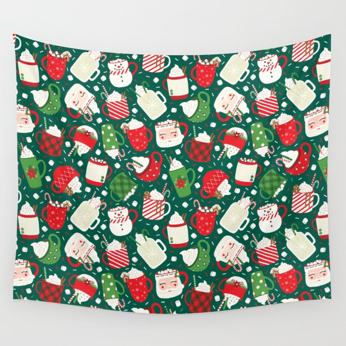Christmas Cocoa Traditional Wall Tapestry