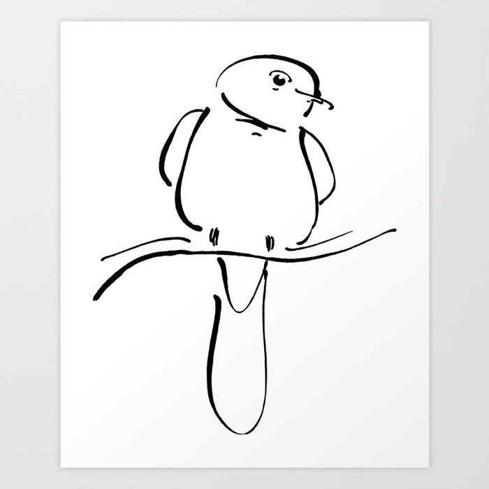 Ink Bird Art Print