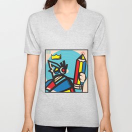 Creative Robot V Neck T Shirt