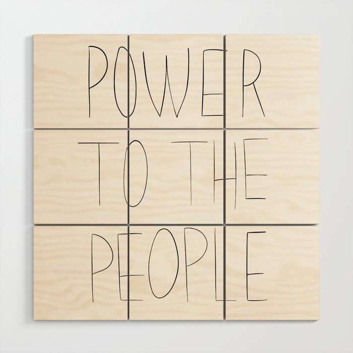 Power to the people Marsha Johnson Wood Wall Art