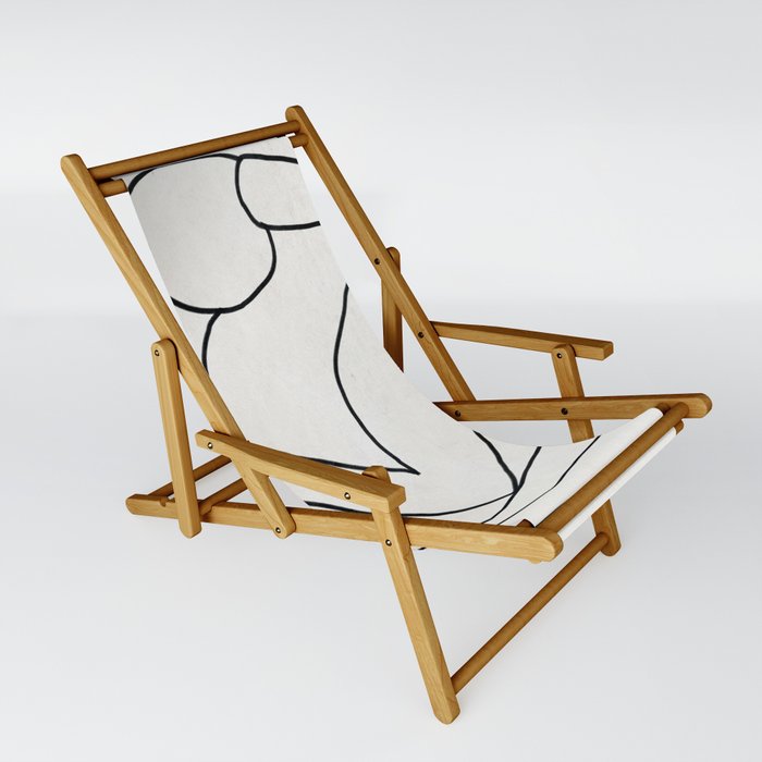 Abstract line art 2 Sling Chair