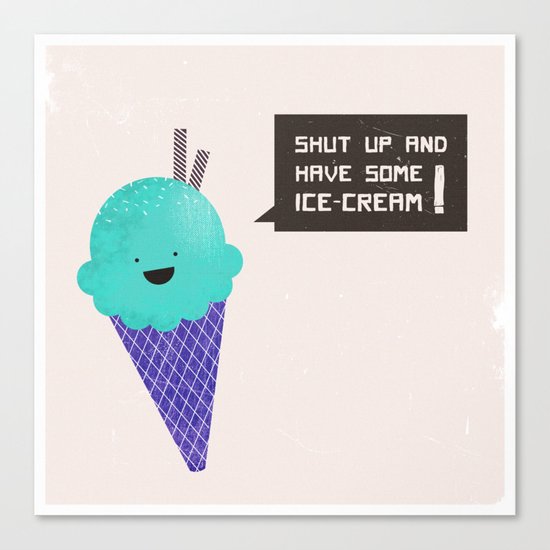 ICE CREAM Canvas Print