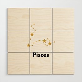 Pisces, Pisces Zodiac Wood Wall Art