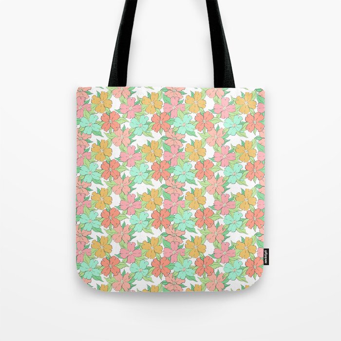 melon colors flowering dogwood symbolize rebirth and hope Tote Bag