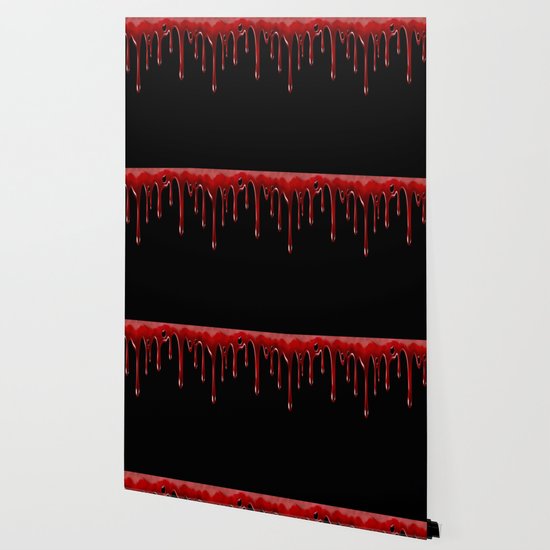 Blood Dripping Black Wallpaper By Falln Society6