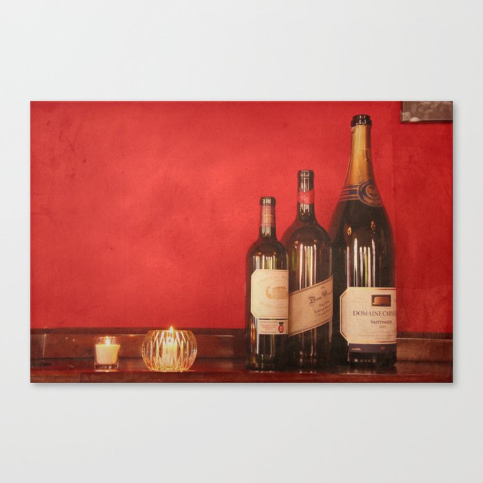 Wine on the Wall Canvas Print