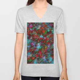 Red roses in water V Neck T Shirt