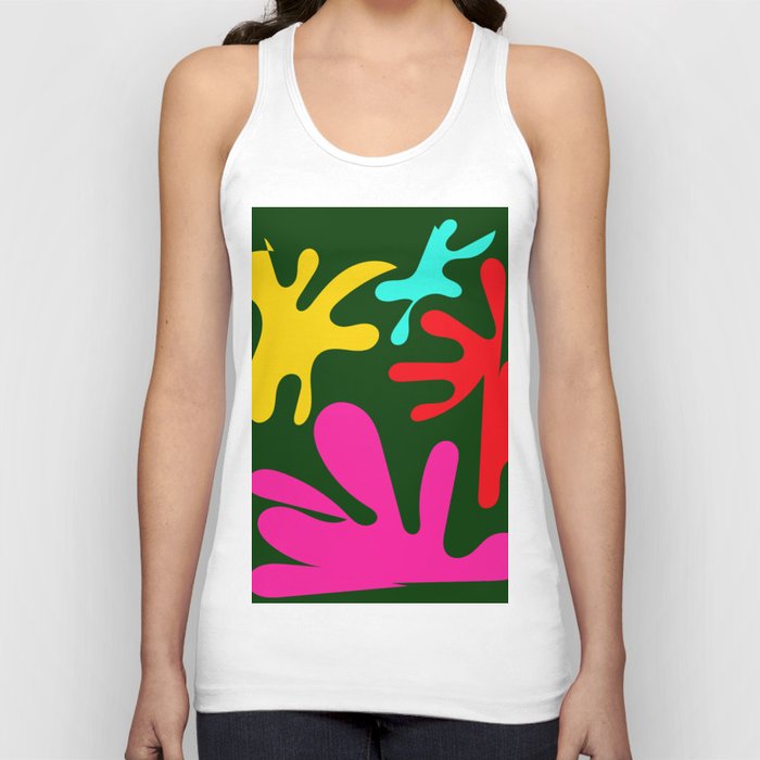 10 Matisse Cut Outs Inspired 220602 Abstract Shapes Organic Valourine Original Tank Top