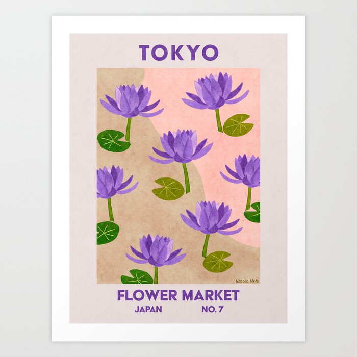Retro Wall Art | Tokyo Flower Market | Matisse Print | Printable Art Print