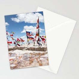 Salar de Uyuni International Flags Stationery Cards