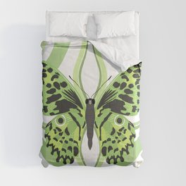Butterfly - green Comforter