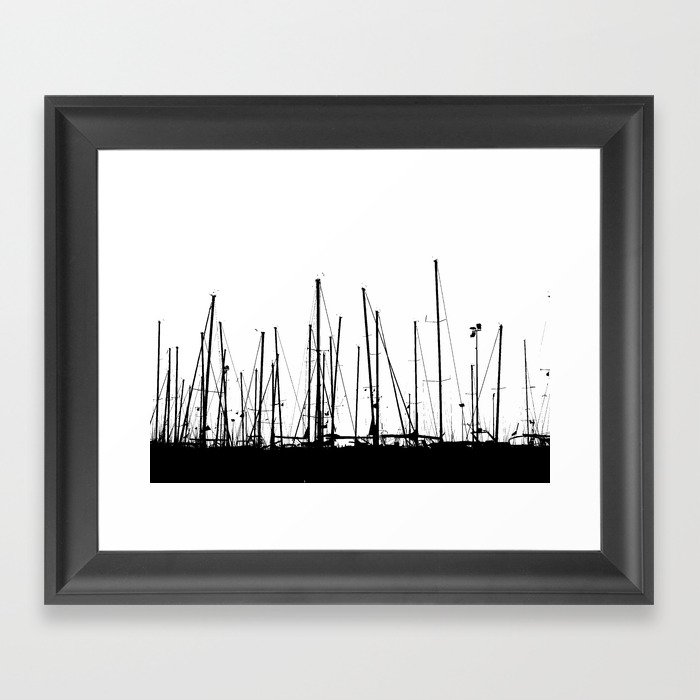 Masts Framed Art Print