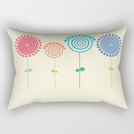 Flowers Rectangular Pillow