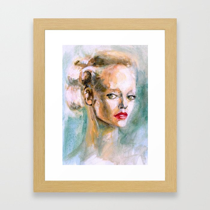 Golden Girl Framed Art Print