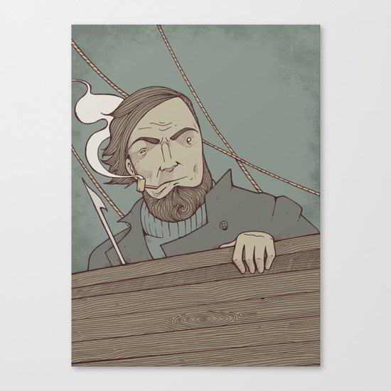 Ahab and the Whale Canvas Print