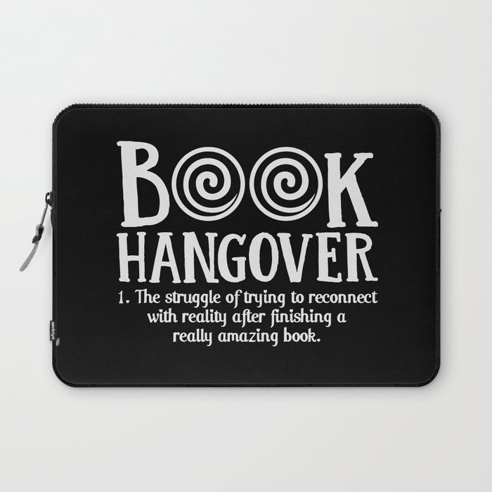 Funny Book Hangover Definition Laptop Sleeve