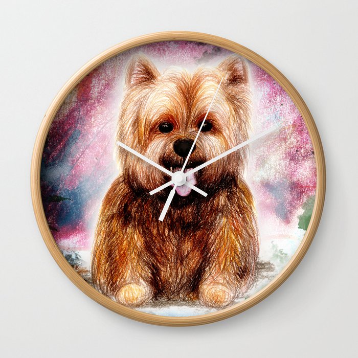 Yala the Yorkshire Terrier Wall Clock