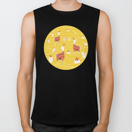Antelope in the desert Biker Tank