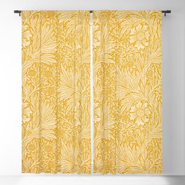 William Morris Marigold Golden Yellow Blackout Curtain