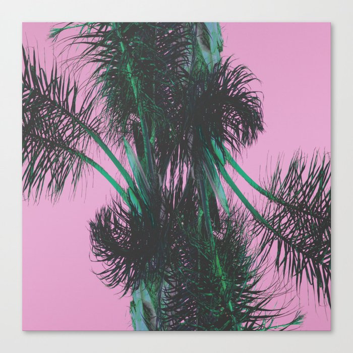Chroma Palms Canvas Print