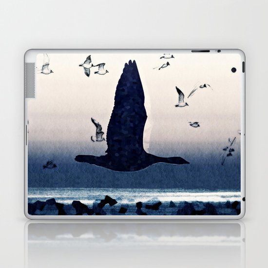 The goose and the seagulls Laptop & iPad Skin