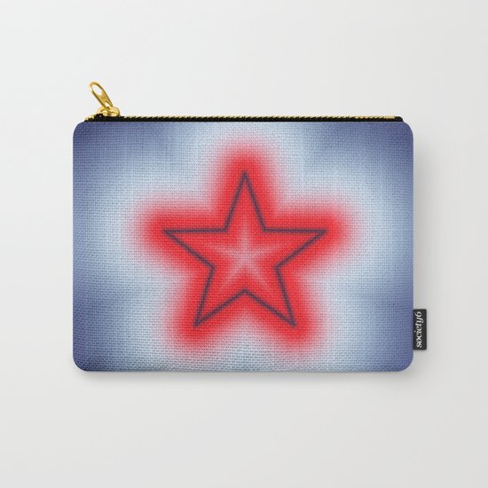 Red White and Blue Star Carry-All Pouch