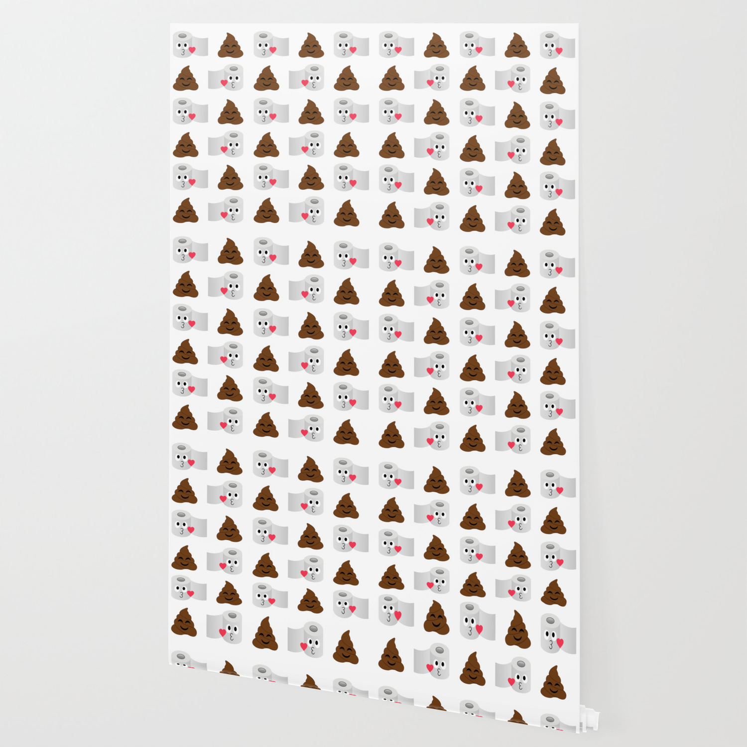 Poop And Toilet Tissue Couple Wallpaper By Shawlinmohd Society6
