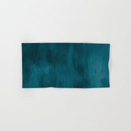 Tropical Dark Teal Inspired by Sherwin Williams 2020 Trending Color Oceanside SW6496 Fusion Water Color Blend Hand & Bath Towel