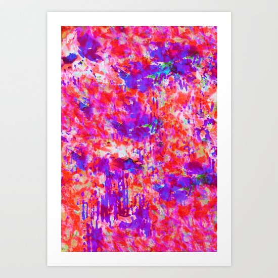 FLORAL SUNSET Art Print