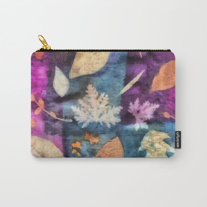Colorful fallen leaves abstract Carry-All Pouch