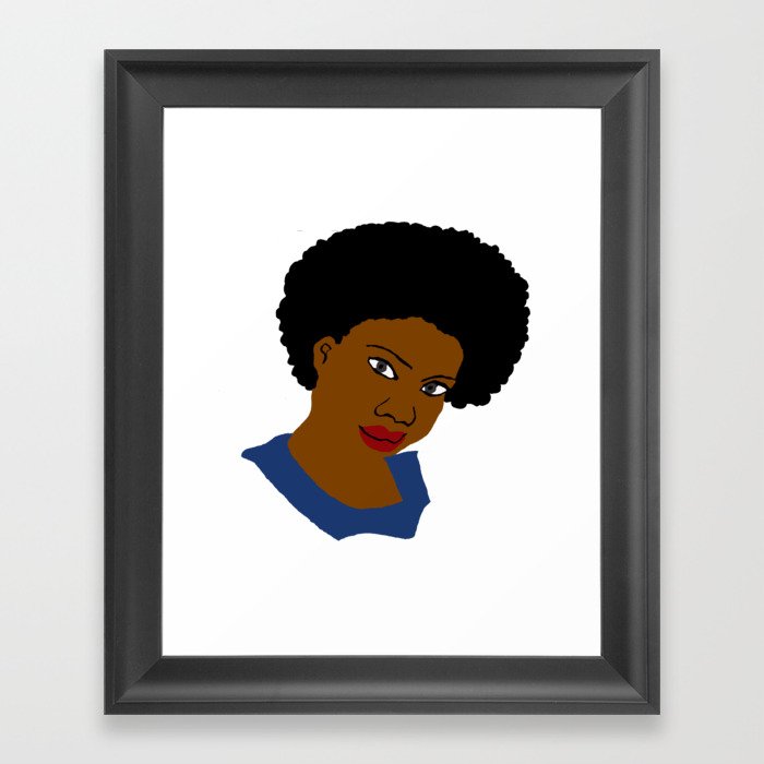 Love Your Beautiful Afro Natural Hair Framed Art Print By