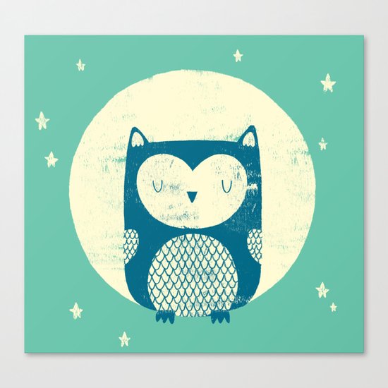 The Moon Owl Canvas Print
