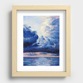 The pastel storm Recessed Framed Print