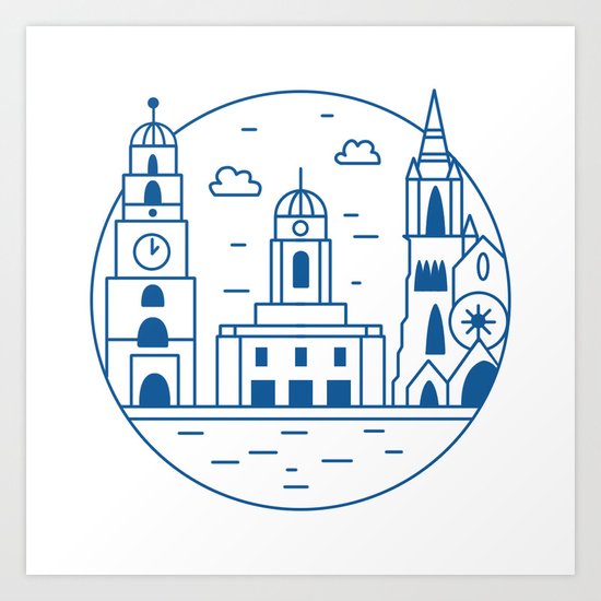 Cork City Icon Art Print