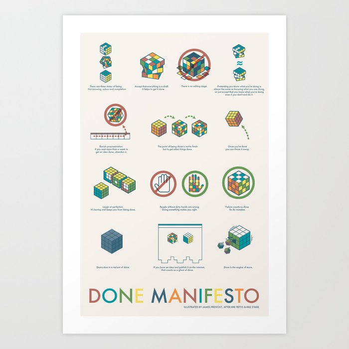Done Manifesto Art Print