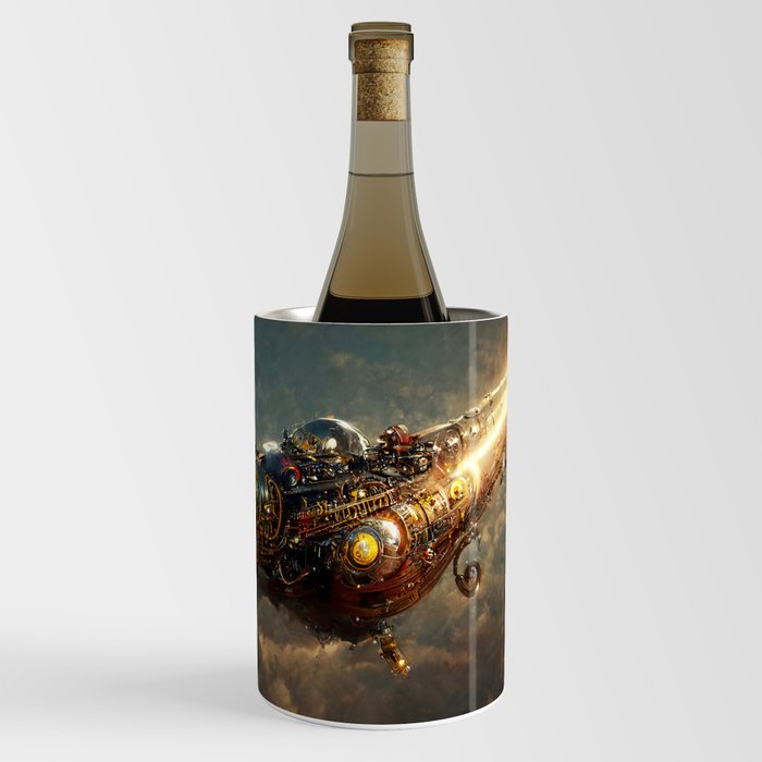 Steampunk Spaceship Wine Chiller