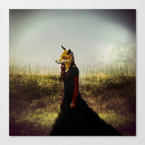 Eyes On The Prize | Fox Lady Canvas Print