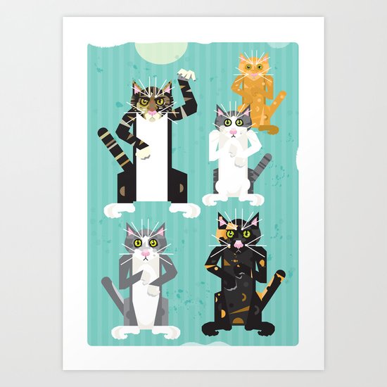 Cats I have known Art Print