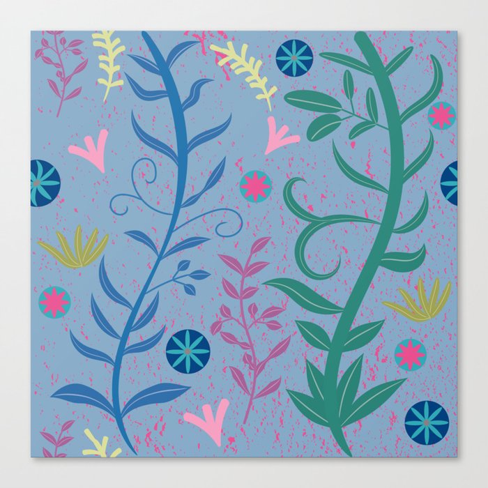 Flower Pattern Design Canvas Print