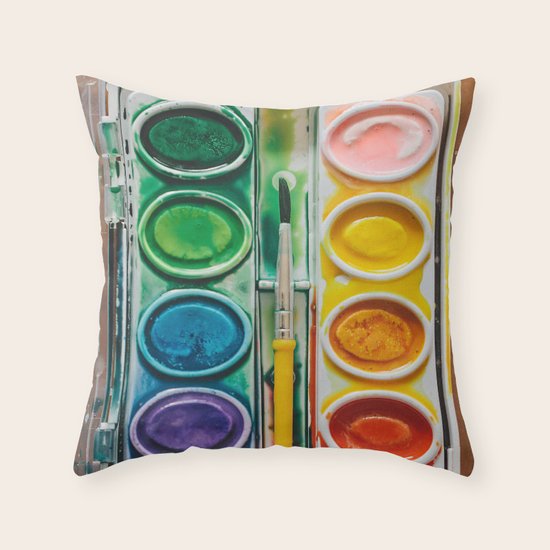 The Painter Throw Pillow