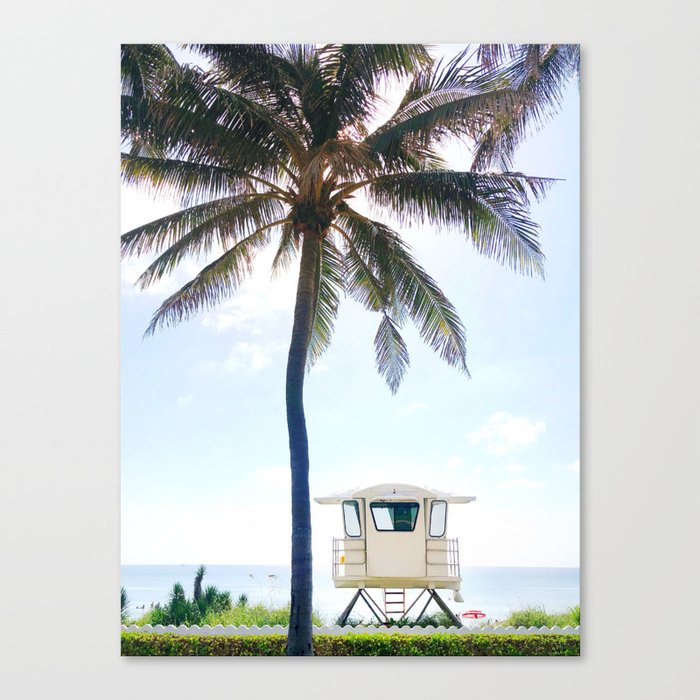 Palm Beach lifeguard Canvas Print