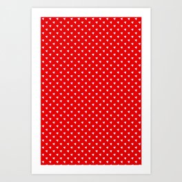 red triangle pattern Art Print