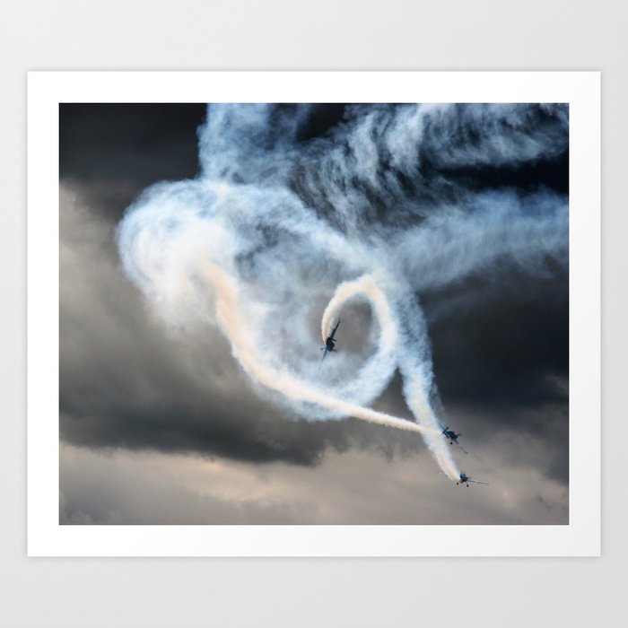 Smoky swirls Art Print